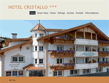 Tablet Screenshot of hotelcristallo.bz
